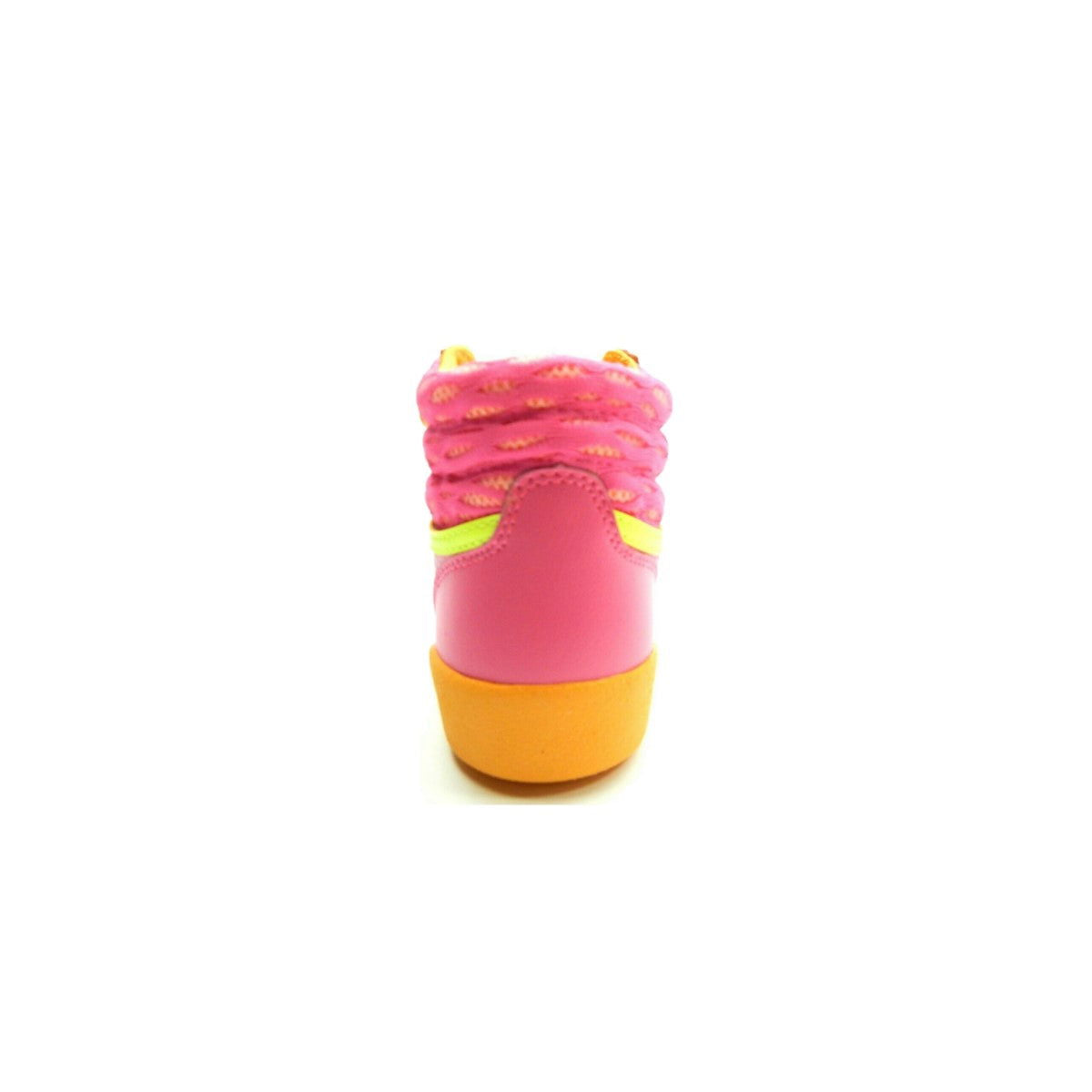 REEBOK M46765 F/S HI JR'S (Medium) Pink/Orange/Yellow/White Leather Lifestyle Boots - www.Shopthatapp.com