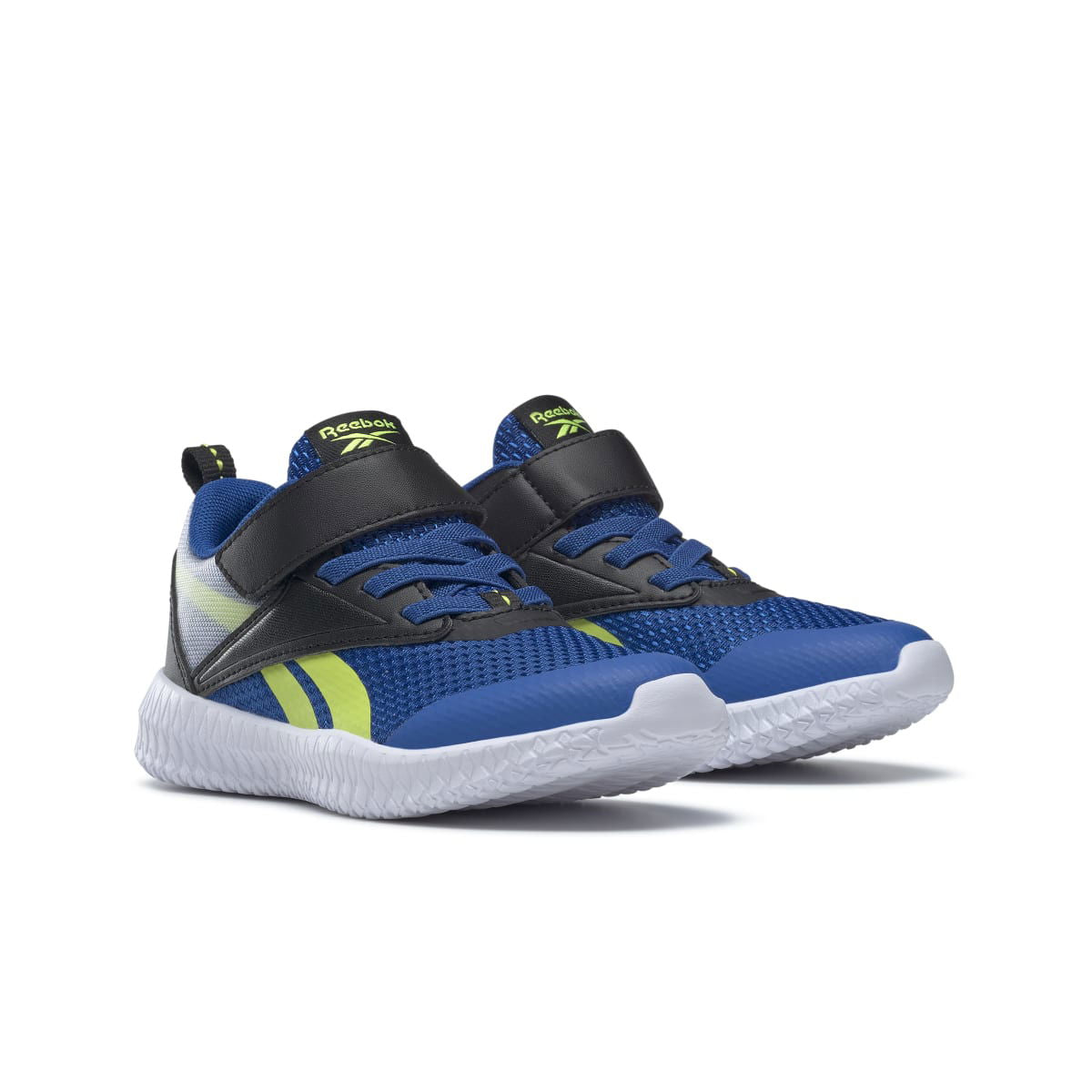 REEBOK GX4005 FLEXAGON ENERGY ALT 3.0 YTH'S (Medium) Blue/Black/Yellow Textile Running Shoes - www.Shopthatapp.com