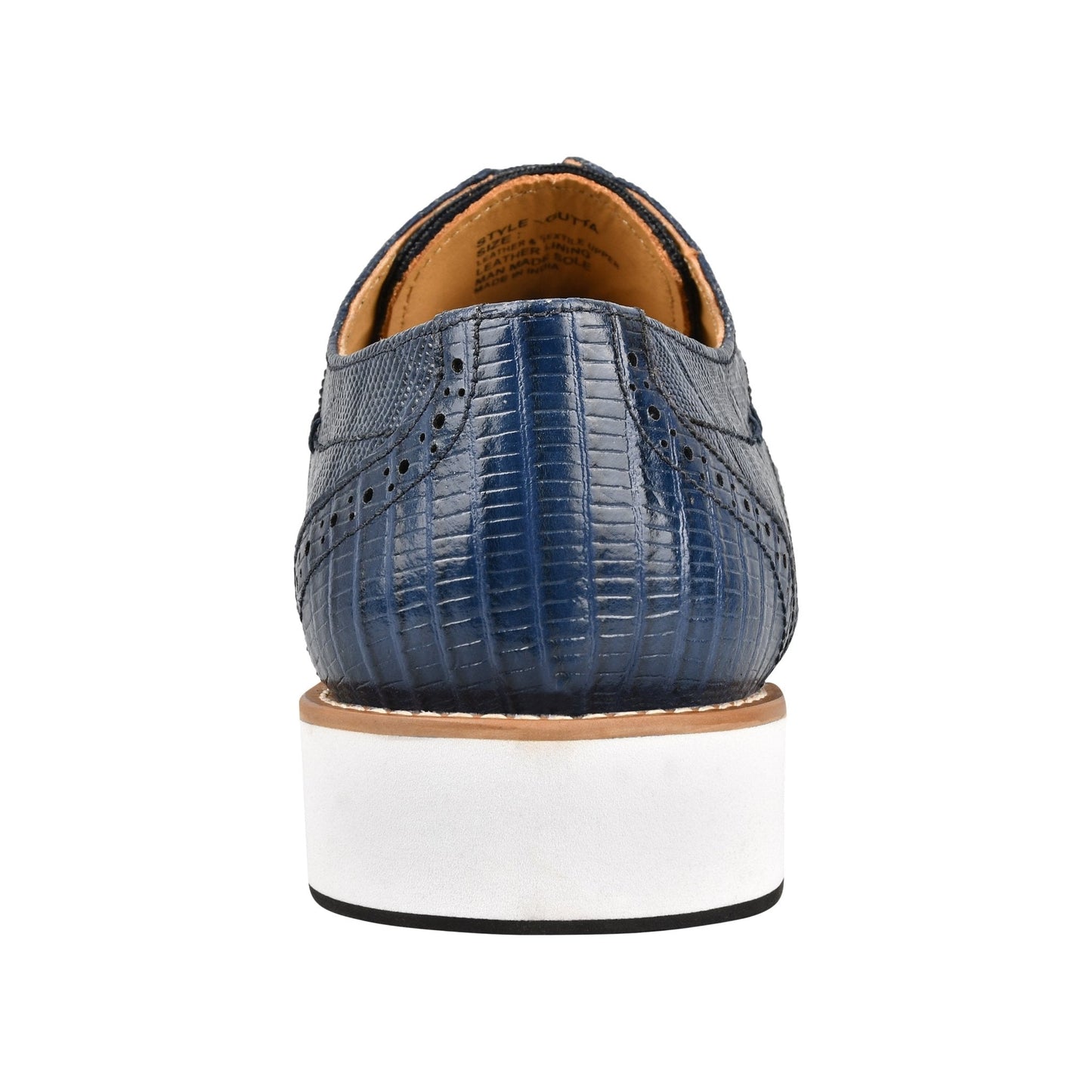 Gutta Lizard Print Leather Textile Casual Sneakers - www.Shopthatapp.com